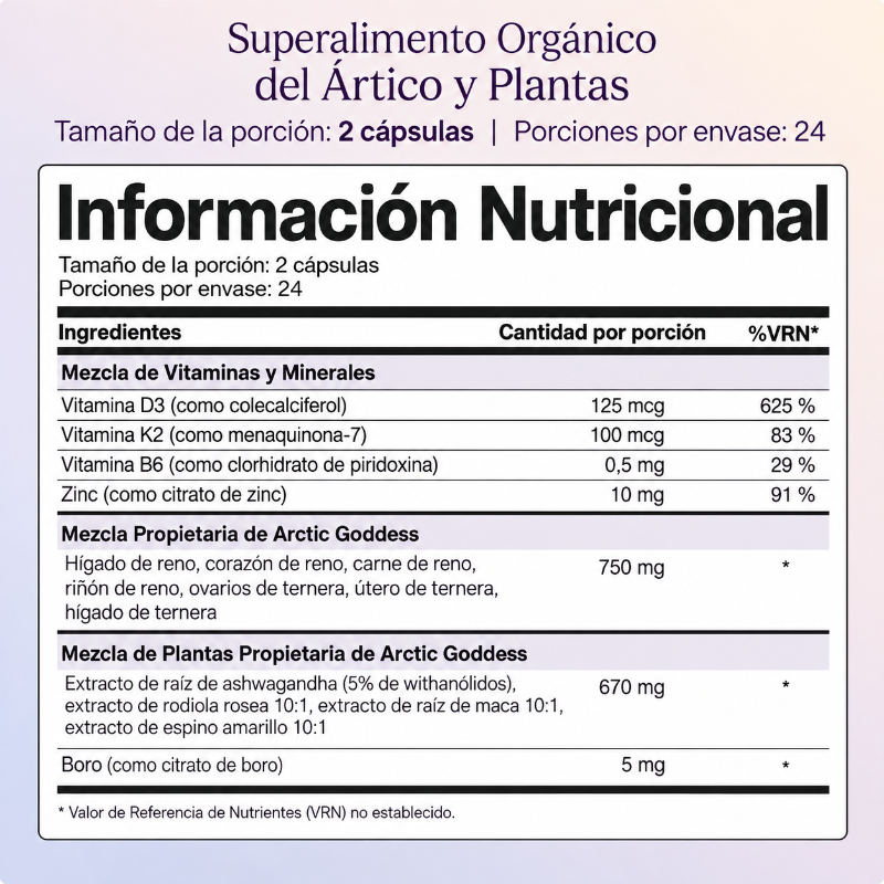 Arctic Goddess - Reductor Ancestral de Cintura y Muslos para Mujeres