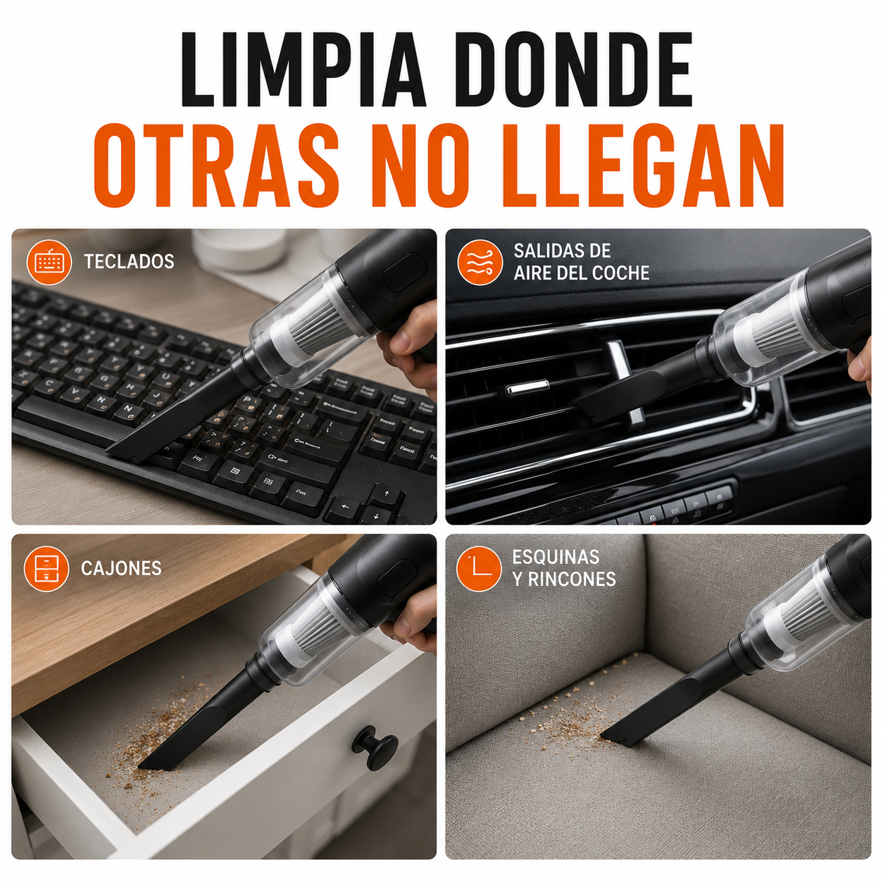 TurboClean™ Aspiradora 3en1