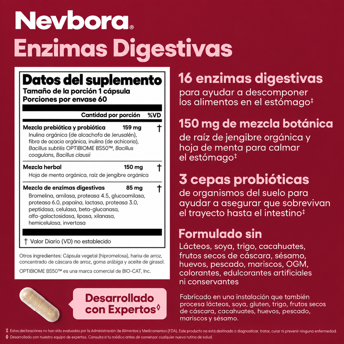 Nevbora- Enzimas Digestivas